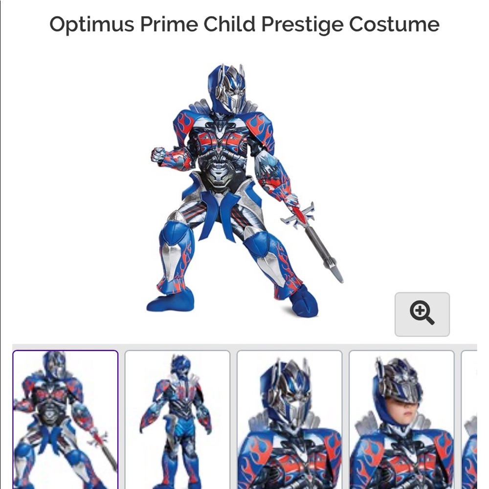Optimus prime Halloween costume